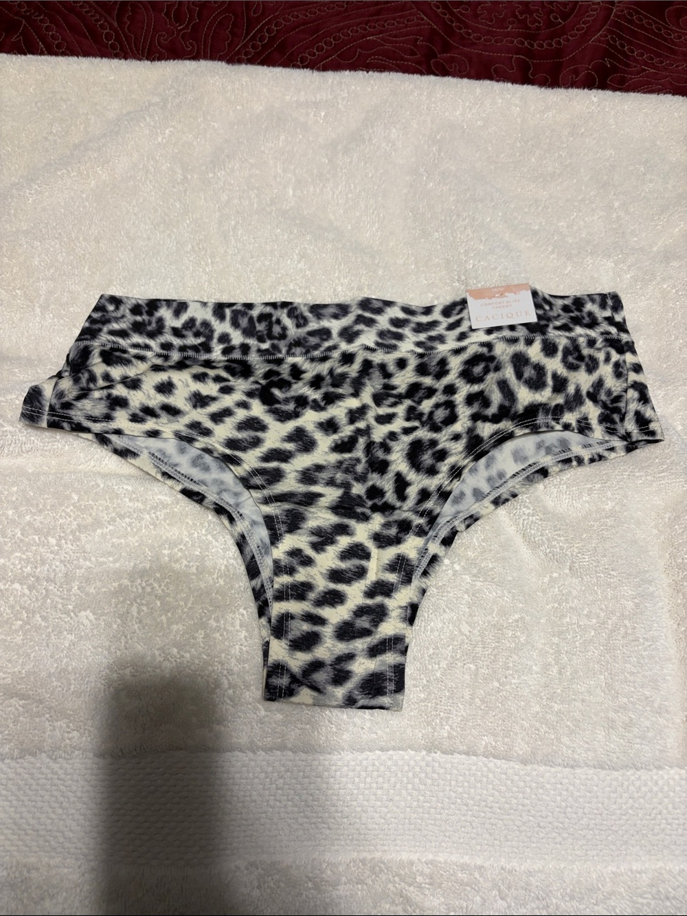 Cacique Girls Leopard Print Bottoms - Black & White